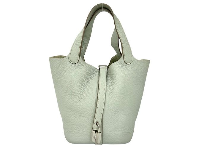 Sac à main Hermès Picotin Lock PM en gris Marron