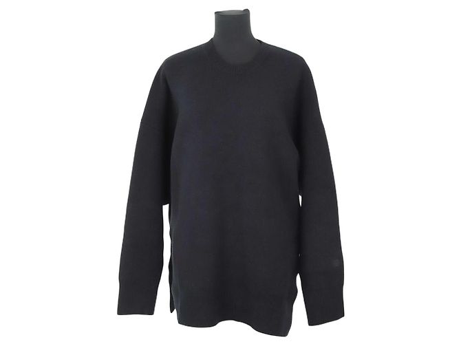 Totême Schwarzer Wollpullover 