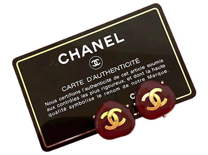 Orecchini Coco Mark di Chanel D'oro Metallico 
