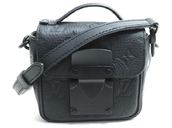 Louis Vuitton Pico S Lock Taurillon 2way Shoulder Bag Black Leather  ref.2574423