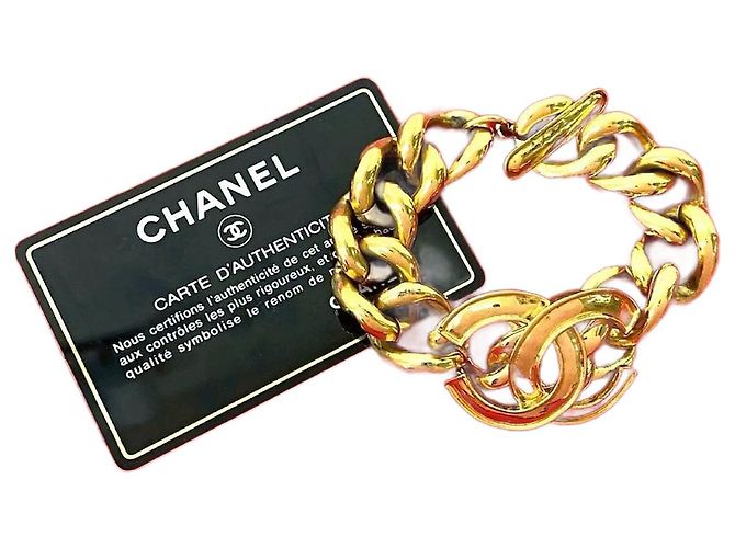 Bracciale Coco Mark di Chanel D'oro Metallico 