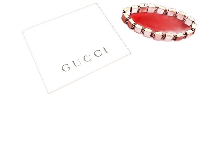 Pulsera de cadena cuadrada de plata 925 Gucci Metálico