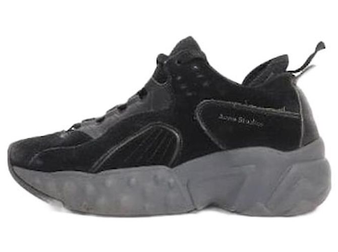 Acne Baskets en daim noir - taille EU 38 (UK 5)