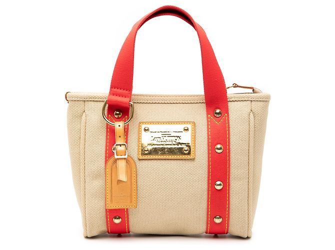 Louis Vuitton Brown Antigua Cabas PM Marrom Bege
