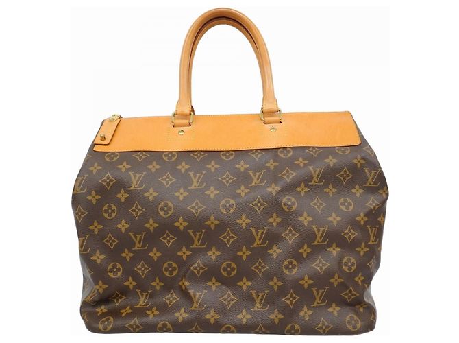 Borsa Boston Greenwich PM Monogram Louis Vuitton Marrone