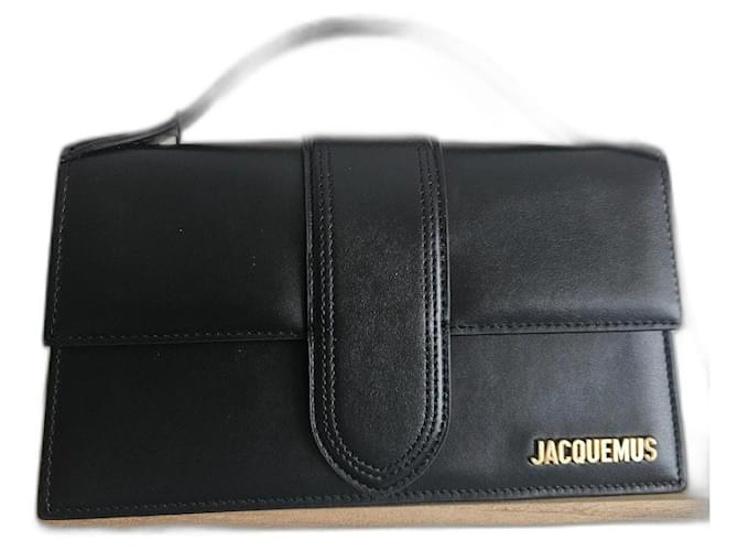 Jacquemus Le Grand Bambino Bag Black Leather  ref.2575443