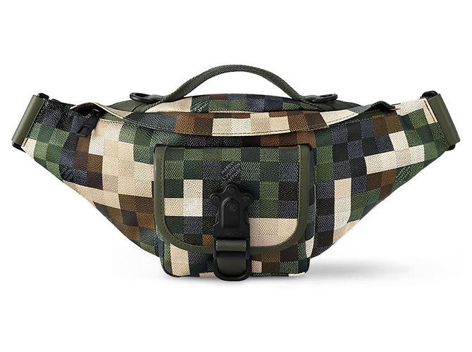 Louis Vuitton Bumbag Motion Verde Escuro em Tecido