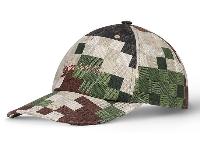 Louis Vuitton Gorra LV damoflage nueva talla M Verde oscuro