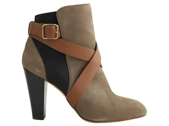 Michel Vivien Beige leather heels