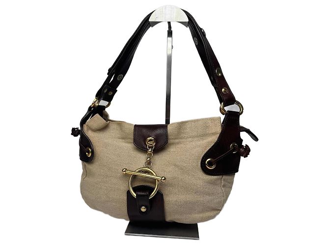 Sac à main vintage Marni beige et marron