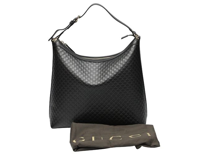 Gucci Black Leather Shoulder Bag