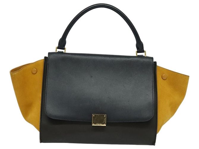 Céline Celine Trapeze Leather with Suede Medium Multicolore