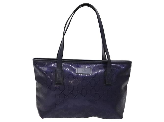 Gucci Plus Tote GG Impreso Pequeño Azul marino