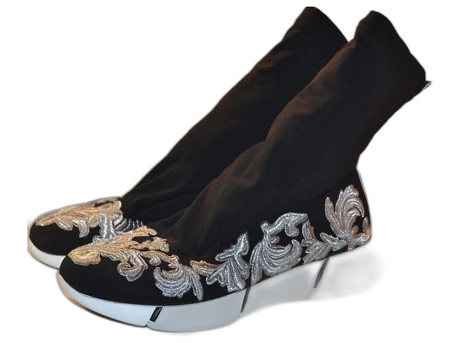 Elena Lachi Elena Iachi Leinensneaker schwarz silber 36 IT