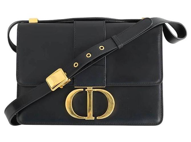 Dior Borsa a spalla 30 Montaigne in pelle nera Nero