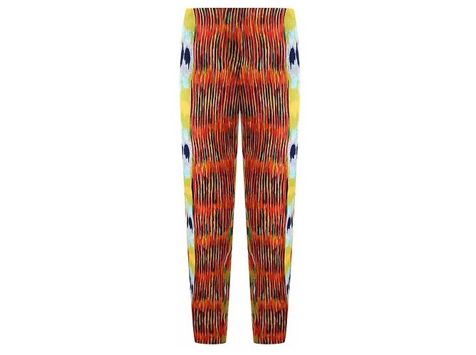 Céline Celine 2000s abstract print Cropped trousers / Multiple colors