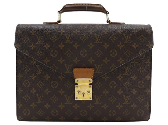 Pasta de Trabalho Monogram Louis Vuitton Marrom
