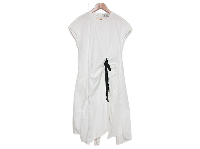 Autre Marque Kurzarmhemdkleid leur logette Weiß