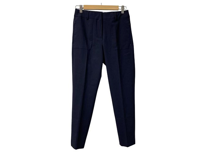 Max Mara SPORTMAX Stretch Slacks Blue Navy blue