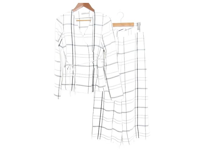 Autre Marque Giacca Set Up PROTAGONIST Pantaloni Larghe 2 Vie Bianco