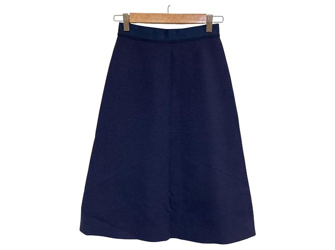 Jupe en tricot Tory Burch Bleu Bleu Marine