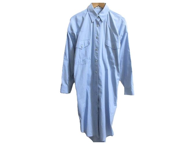 Langarmhemd Kleid Givenchy BW20PP11Z6 Blau Hellblau