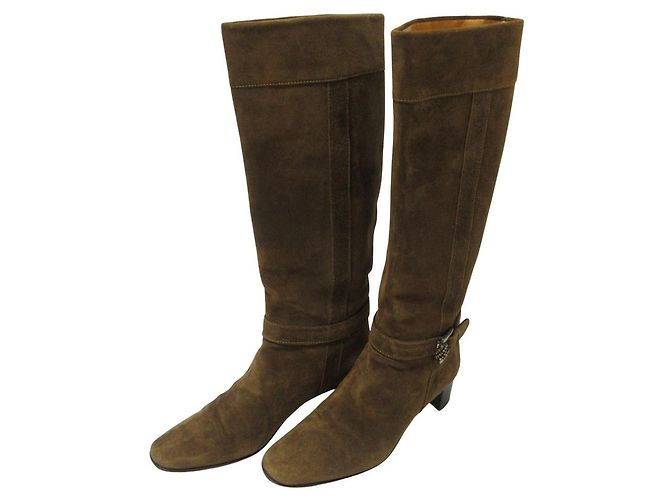 Autre Marque Botas Longas de Camurça TANINO CRISCI