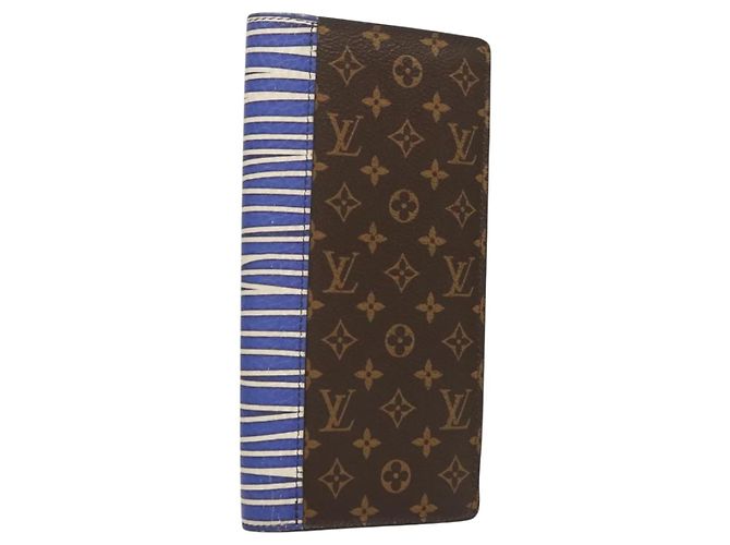 Carteira Louis Vuitton Brother Patchwork Azul