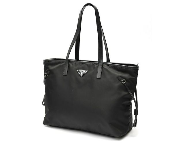 Prada Black Nylon Tote Bag