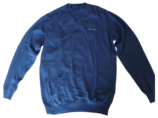 Teddy Smith Pullover Blau Baumwolle Herren M 