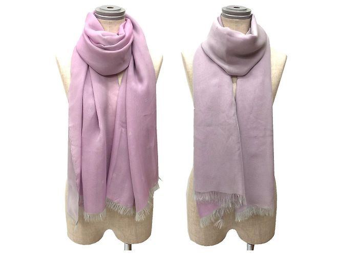 Hermès Hermes Silk Stole Muffler in Purple