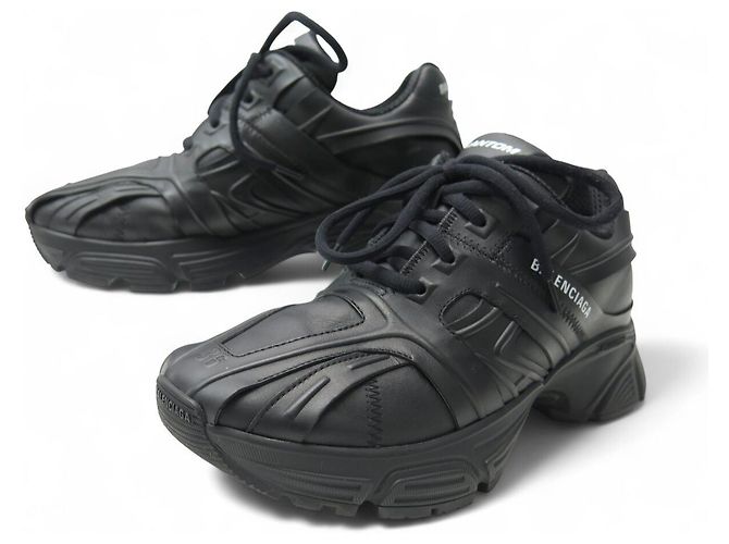 BALENCIAGA PHANTOM 36 SCHWARZE LEDERSNEAKERS + BOX
