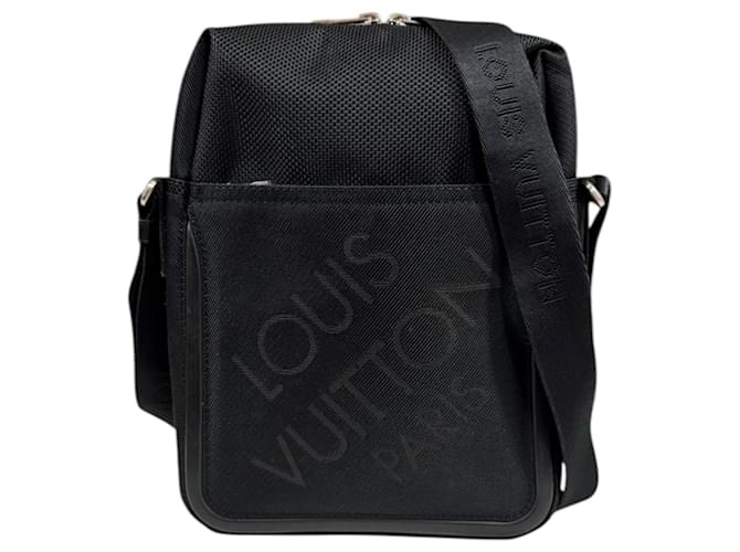 Louis Vuitton Citadan Damier Geant Shoulder Bag Black Cloth  ref.2578550