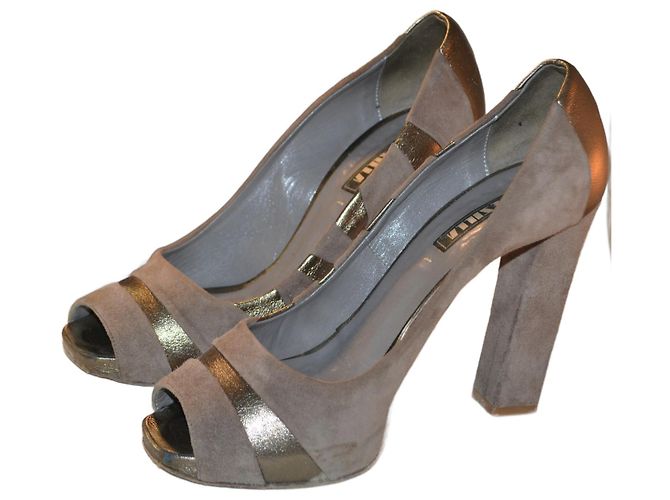 Bottines Le Silla en daim gris