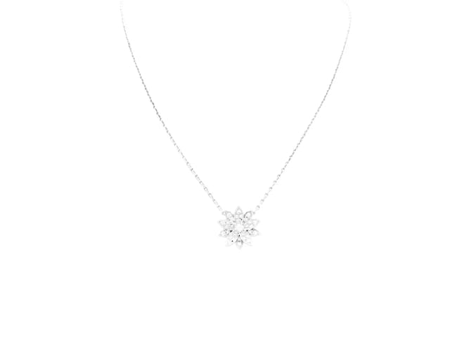Van Cleef & Arpels Pendant, "Lotus", white gold and diamonds. 