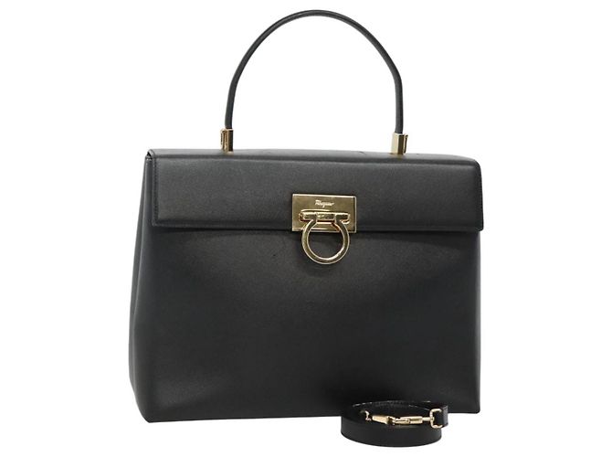 Salvatore Ferragamo Gancini Convertible Top Handle Leather Medium