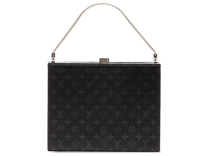 Louis Vuitton Monogram Satin Noir Ange PM