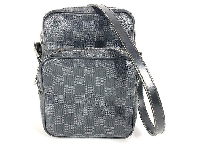 Borsa a tracolla Damier Graphite Louis Vuitton Nero Damier ebene
