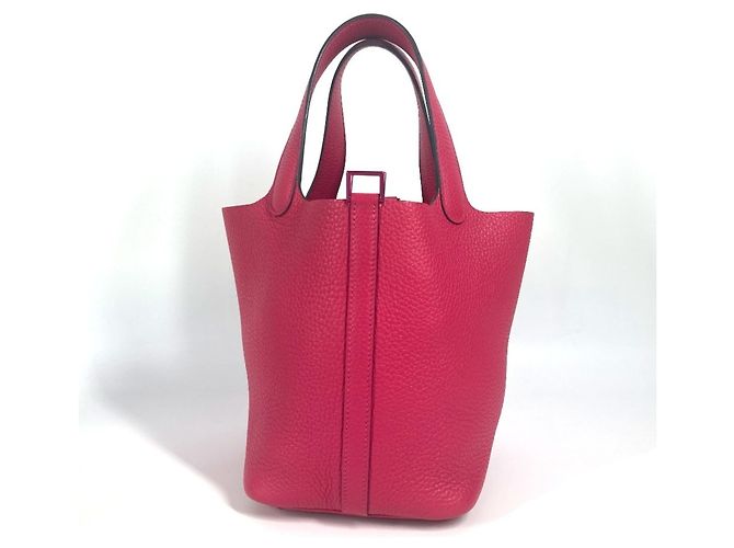 Bolsa Picotin Lock PM rosa da Hermès