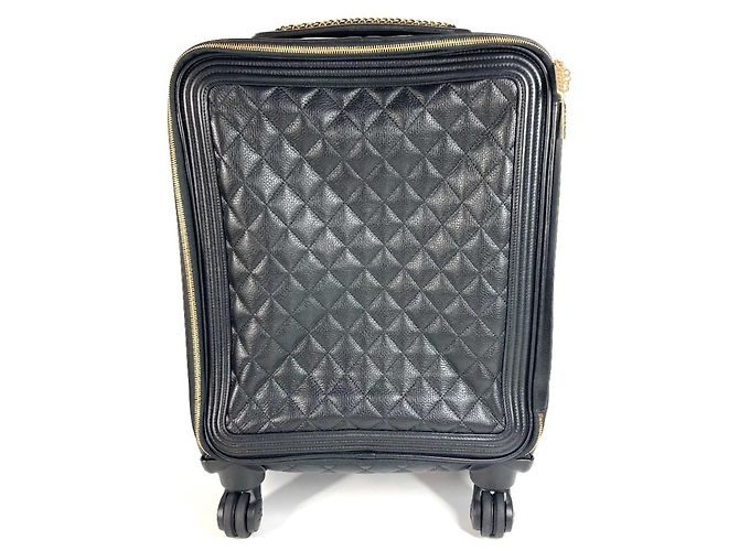 Valigia trapuntata Chanel Nero