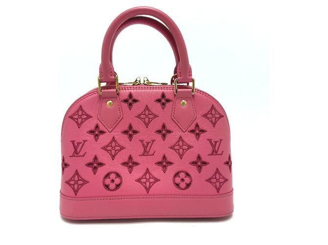 Alma Bolsa de couro rosa Louis Vuitton