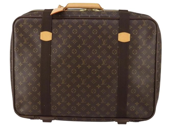 Sac de voyage Satellite Louis Vuitton en toile Monogram 60 Marron