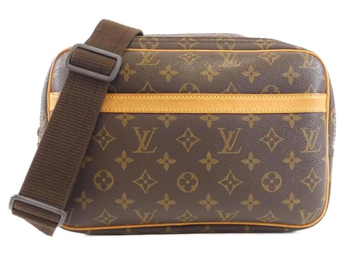 Louis Vuitton Monogram Coated Canvas Shoulder Bag Brown Cloth  ref.2580440