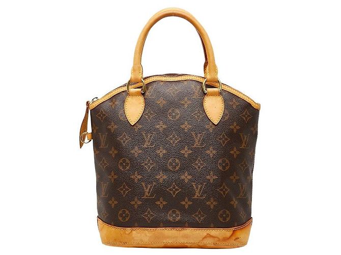 Bolsa Tote Monogram Lockit Louis Vuitton Marrom