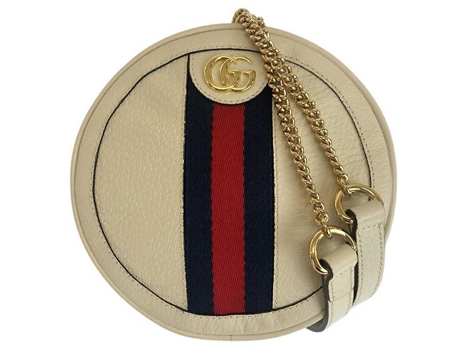 Gucci Ophidia Leder-Rucksack Weiß
