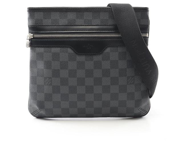 Louis Vuitton Thomas Damier Graphite Shoulder Bag Black Cloth  ref.2581099