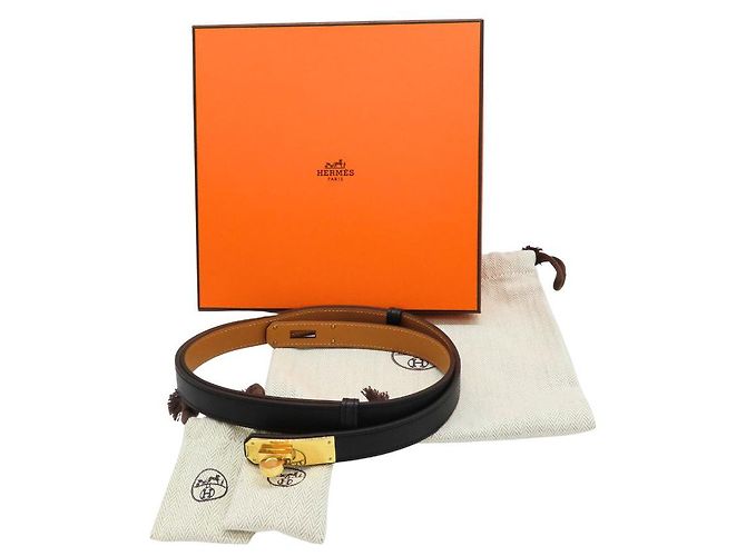 Hermès Hermes Kelly Belt Epsom Belt Black
