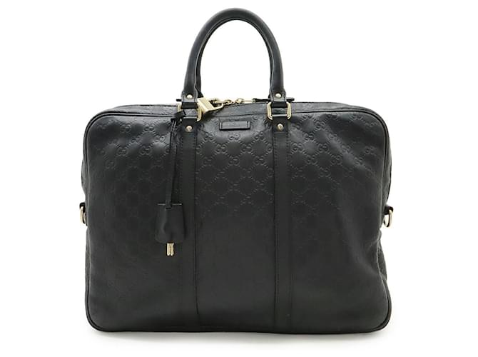Gucci Leather Business Briefcase Black Pony-style calfskin  ref.2581629