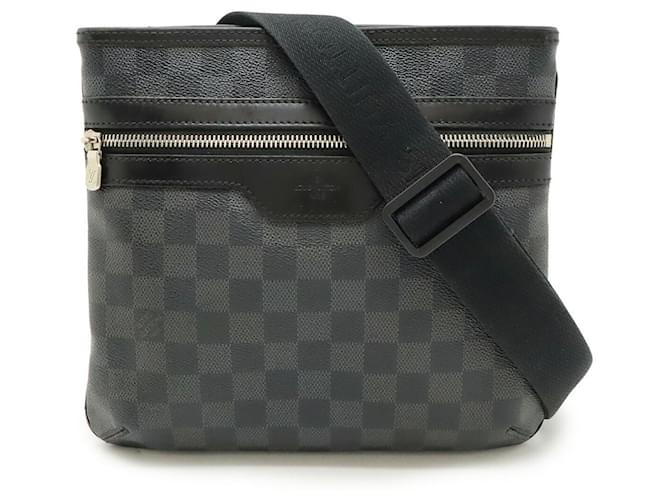 Louis Vuitton Thomas Damier Graphite Shoulder Bag Black Cloth  ref.2582001