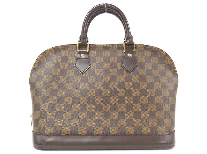 Bolso Alma Damier Louis Vuitton Castaño